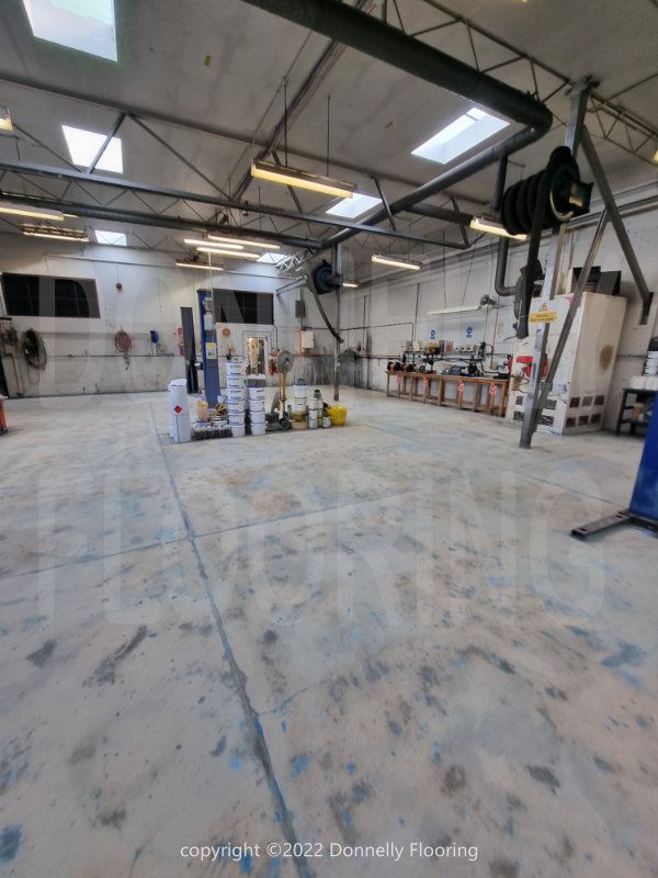 East Midlands Airport resin flooring refurbishment - preparation work