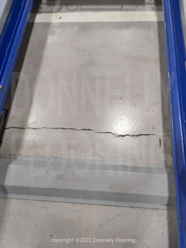 Lamborghini resin flooring refurbishment - before