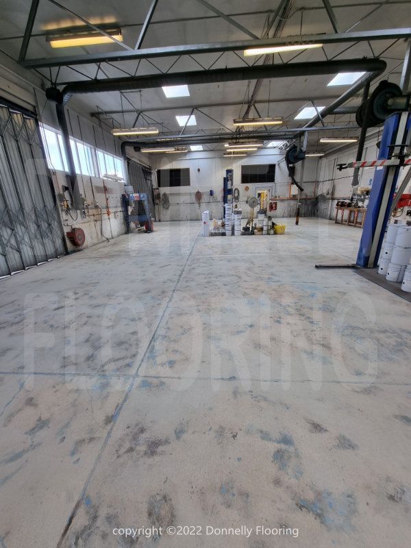 East Midlands Airport resin flooring refurbishment - preparation work