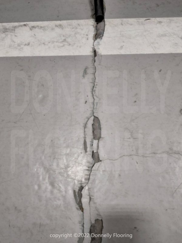 Concrete repairs - an example of surface cracks