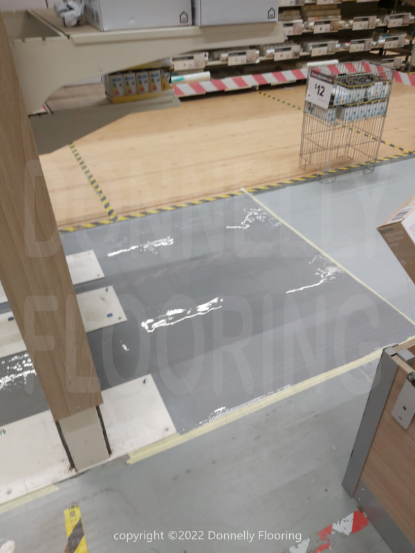 B&Q warehouse resin flooring refurbishment - completed flooring project
