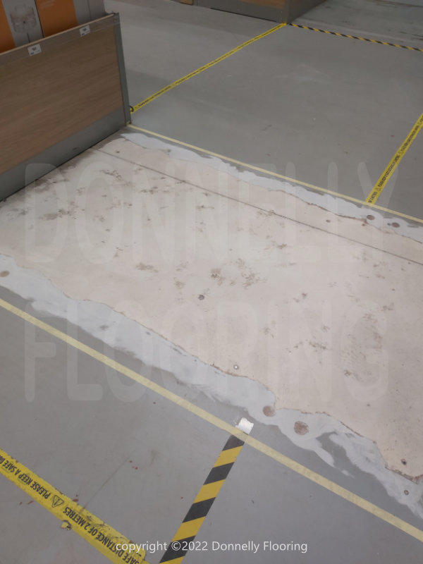 B&Q Warehouse resin flooring refurbishment - preparation work