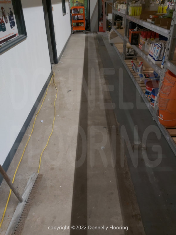 B&Q Warehouse resin flooring refurbishment - preparation work