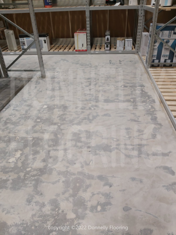 B&Q Warehouse resin flooring refurbishment - preparation work