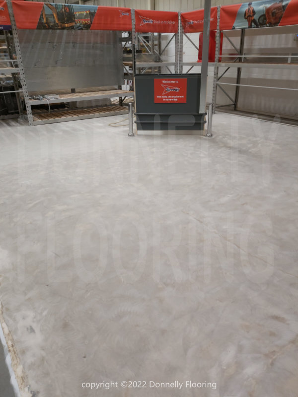 B&Q Warehouse resin flooring refurbishment - preparation work