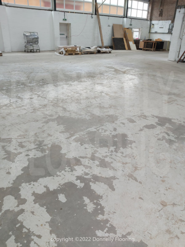DAF Chassis Cab resin flooring refurbishment and repair - before