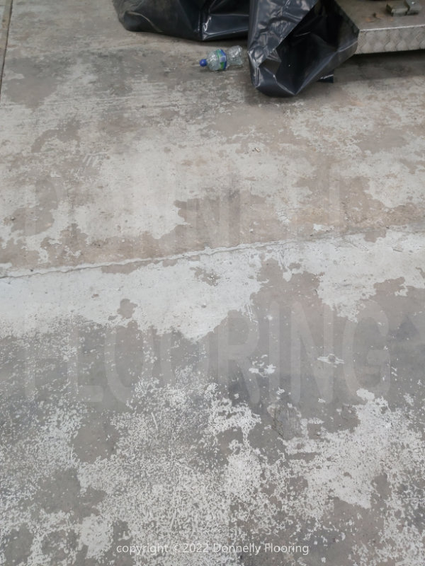 DAF Chassis Cab resin flooring refurbishment and repair - before