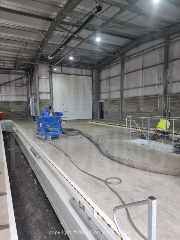 epoxy resin flooring - diamond grinding preparation work 