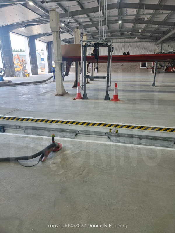 resin flooring - diamond grinding preparation work
