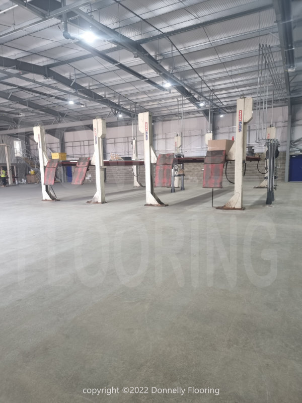 DAF Chassis Cab resin flooring refurbishment and repair - preparation work