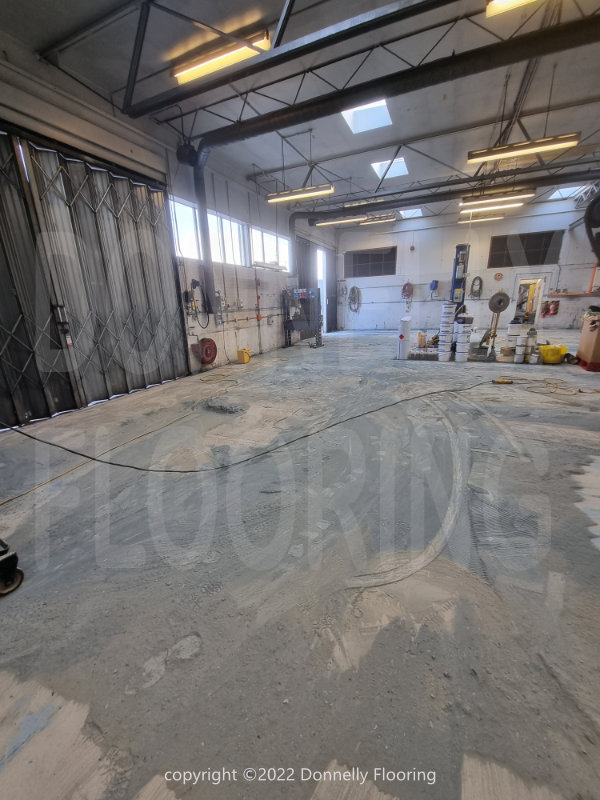 East Midlands Airport resin flooring refurbishment - preparation work
