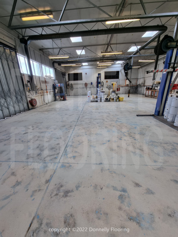 East Midlands Airport resin flooring refurbishment - preparation work