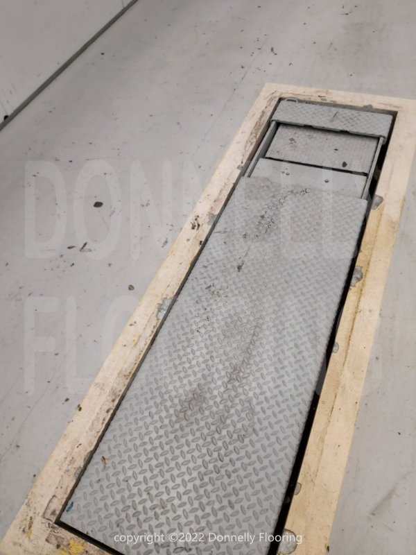 Lamborghini resin flooring refurbishment - before