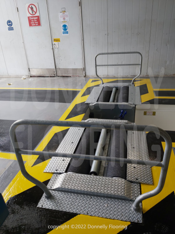 Tesco resin flooring refurbishment - top coat