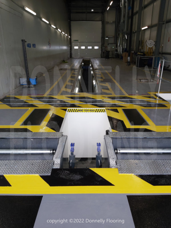 Tesco resin flooring refurbishment